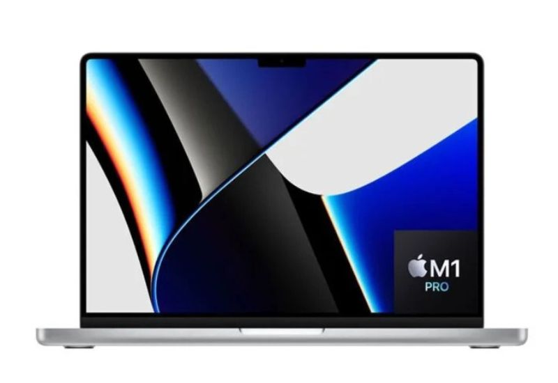 Apple Macbook Pro 14 MKGT3 - Apple M1 Pro Chip 10-Core CPU 16-Core GPU 16-GB 512 SSD 14.2" Liquid Retina XDR Display Backlit Magic Keyboard Mac OS (Silver, 2021, Used)