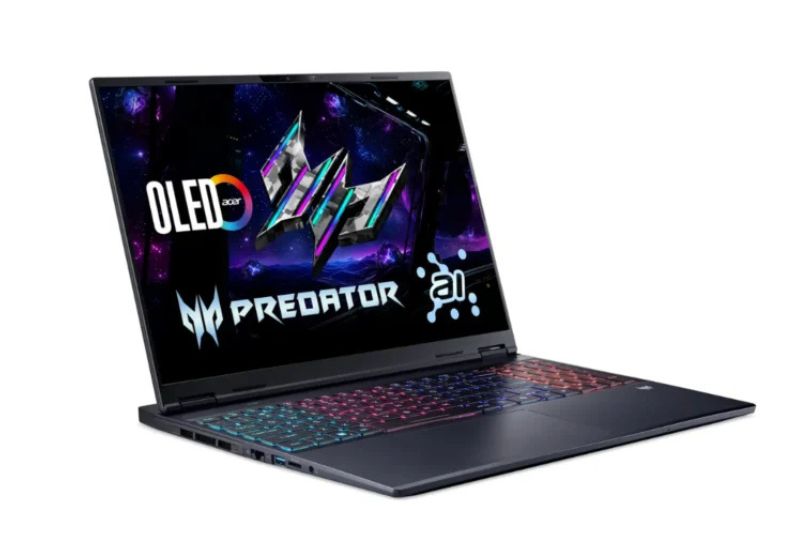 Acer Predator Helios Neo 16S AI Gaming Laptop - Arrow Lake - Intel Core Ultra 9 275HX (Series 2) 24-Core Processor 16-GB 1-TB SSD 8-GB NVIDIA GeForce RTX 5060 GDDR7 GC 16" WQXGA OLED 240Hz Display RGB Backlit KB W11 (Abyssal Black, NEW)